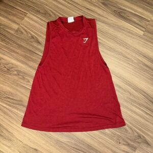 Gymshark‎ Training Tank Top - Women's Small Red Sleeveless Workout